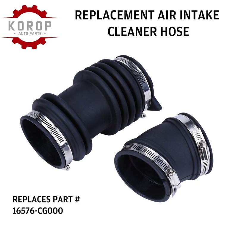 KOROP Air Intake Cleaner Hose Replaces# 16576-CG000 Fits for Infiniti FX35 2003 2004 2005 2006 2007 2008, Fresh Intake Boot Tube Duct 16576CG000 - Image 2